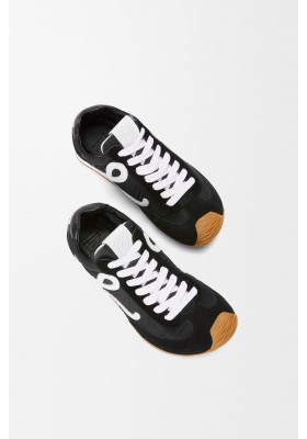 LOEWE Ballet Runner 2.0 In Nylon And Calfskin Black White