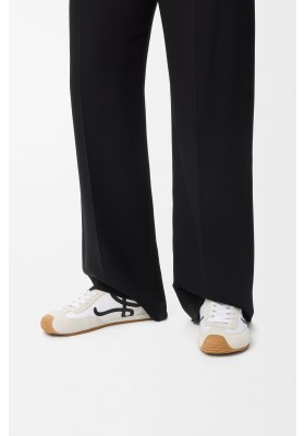 LOEWE Ballet Runner 2.0 In Nylon And Calfskin White Black