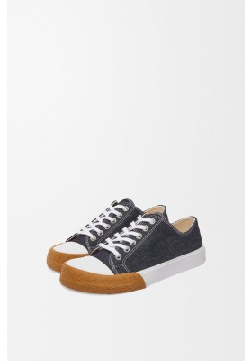 LOEWE Bloc Sneaker In Denim Raw Denim