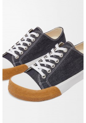 LOEWE Bloc Sneaker In Denim Raw Denim