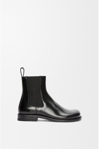LOEWE Campo Chelsea Boot In Brushed Calfskin Black