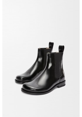 LOEWE Campo Chelsea Boot In Brushed Calfskin Black