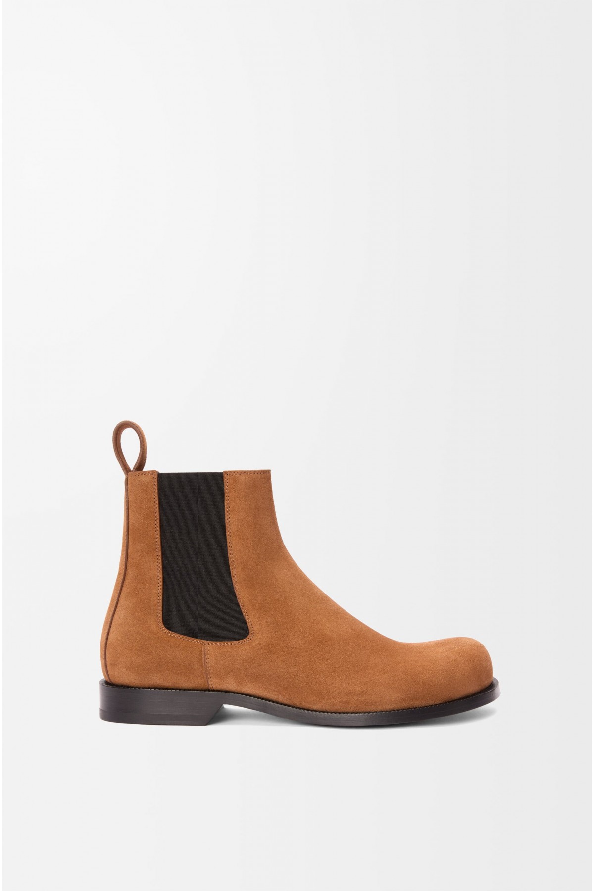 LOEWE Campo Chelsea Boot In Calfskin Suede Tabacco