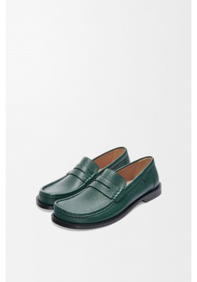 LOEWE Campo Loafer In Deerskin Evergreen