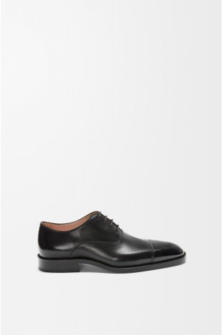 LOEWE Crown Oxford In Shiny Calfskin Black