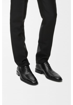 LOEWE Crown Oxford In Shiny Calfskin Black