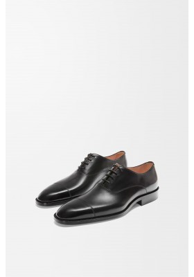 LOEWE Crown Oxford In Shiny Calfskin Black