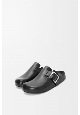 LOEWE Ease Buckle Mule In Vegetable-tanned Calfskin Black