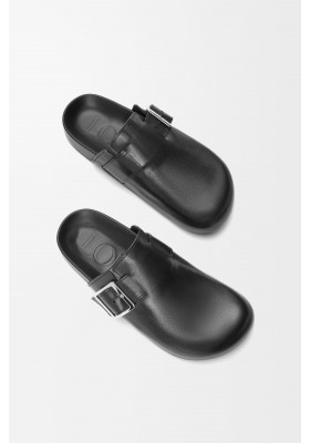 LOEWE Ease Buckle Mule In Vegetable-tanned Calfskin Black