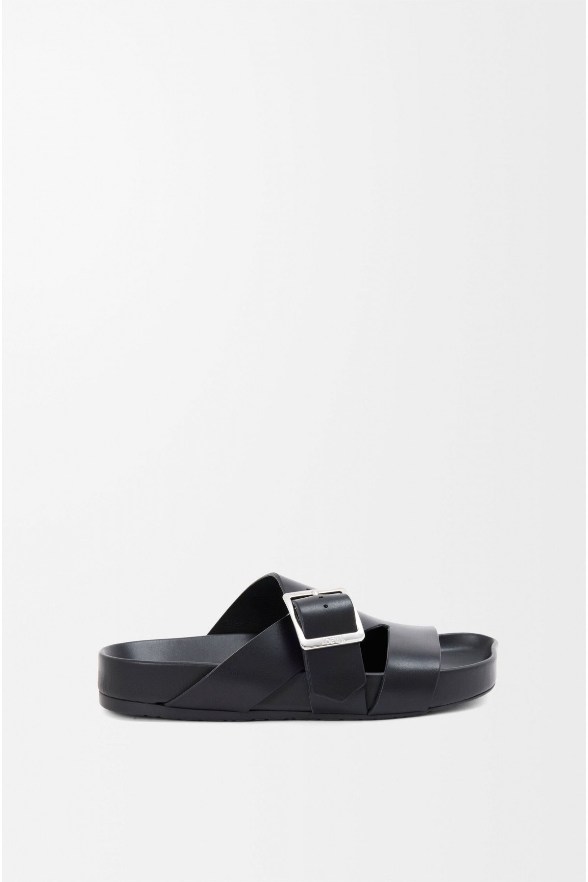 LOEWE Ease Buckle Slide In Vegetable-tanned Calfskin Black
