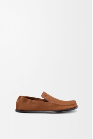 LOEWE Flex Loafer In Suede Chocolate