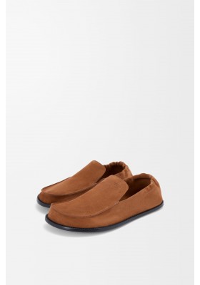 LOEWE Flex Loafer In Suede Chocolate