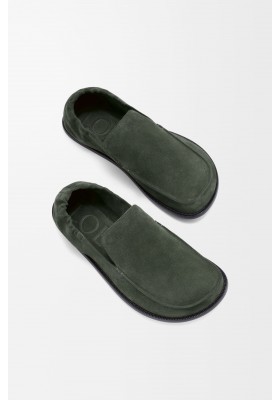 LOEWE Flex Loafer In Suede Sage