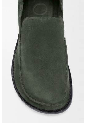 LOEWE Flex Loafer In Suede Sage