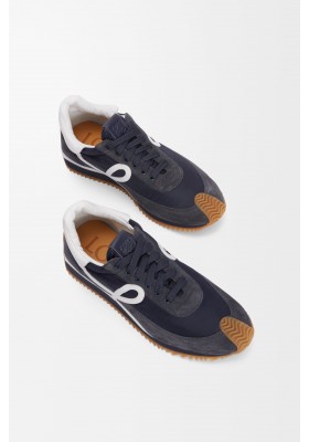 LOEWE Flow Runner In Nylon And Suede Dark Navy