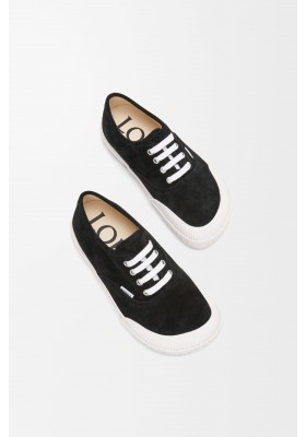 LOEWE Terra Vulca Lace-up Sneaker In Suede Black