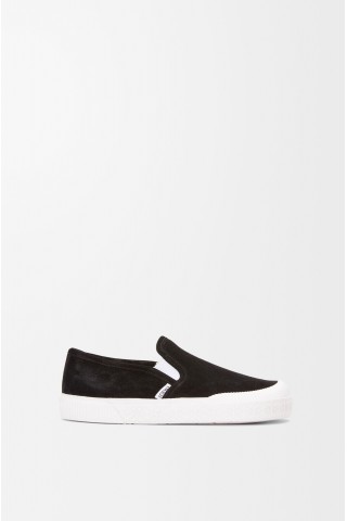 LOEWE Terra Vulca Slip-on Sneaker In Suede Black