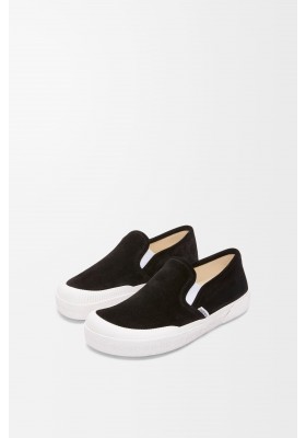 LOEWE Terra Vulca Slip-on Sneaker In Suede Black