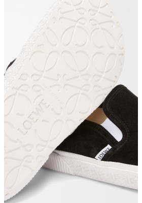 LOEWE Terra Vulca Slip-on Sneaker In Suede Black