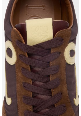 LOEWE Ballet Runner 2.0 In Nylon And Calfskin Brown Yellow Blue