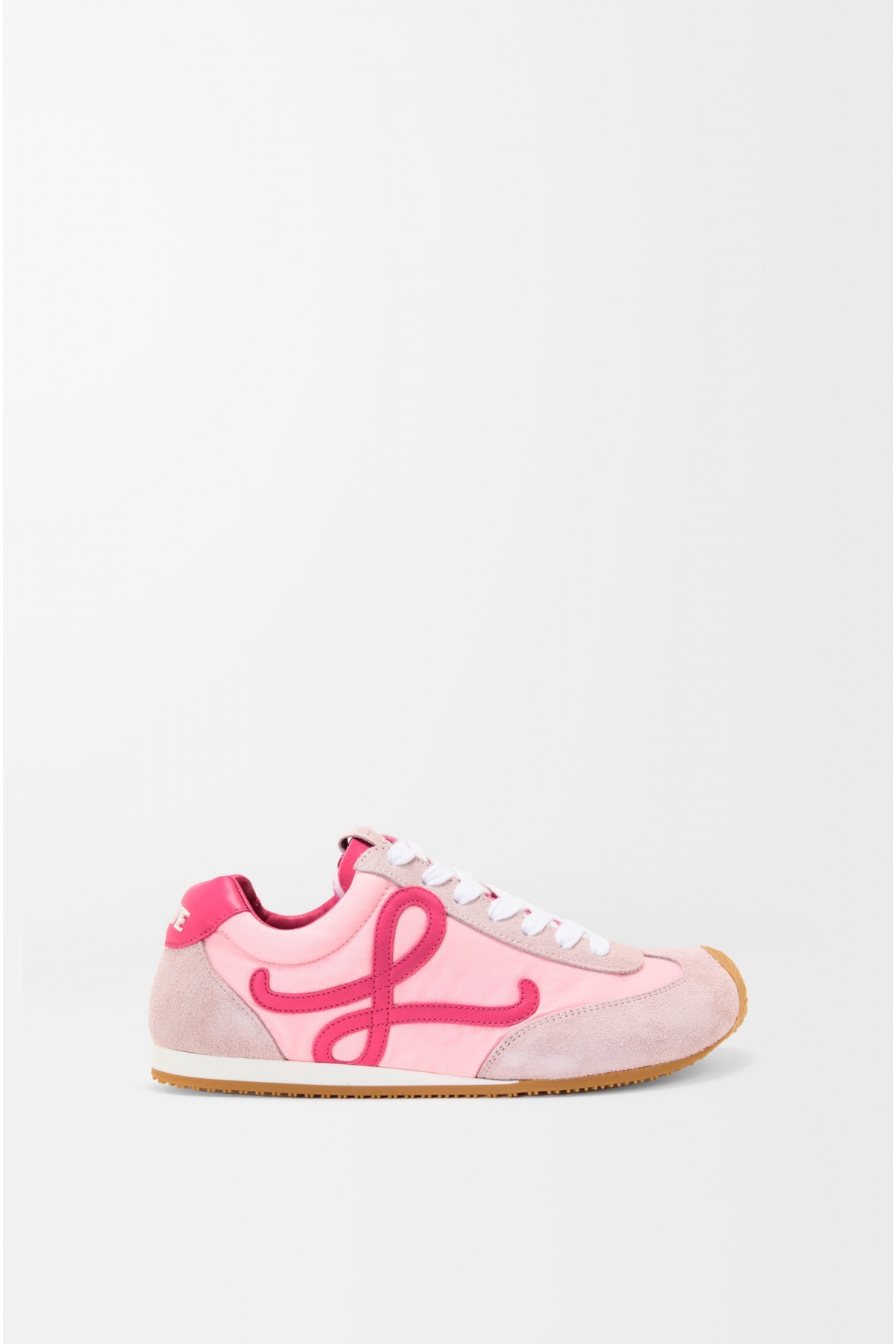 LOEWE Ballet Runner 2.0 In Nylon And Calfskin Baby Pink Fuxia Old Pink