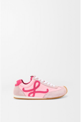 LOEWE Ballet Runner 2.0 In Nylon And Calfskin Baby Pink Fuxia Old Pink