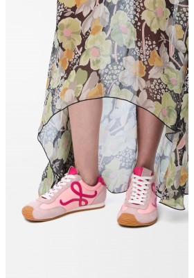 LOEWE Ballet Runner 2.0 In Nylon And Calfskin Baby Pink Fuxia Old Pink