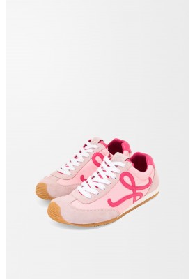LOEWE Ballet Runner 2.0 In Nylon And Calfskin Baby Pink Fuxia Old Pink