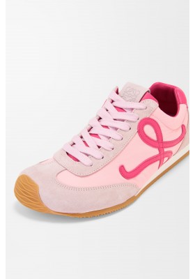 LOEWE Ballet Runner 2.0 In Nylon And Calfskin Baby Pink Fuxia Old Pink