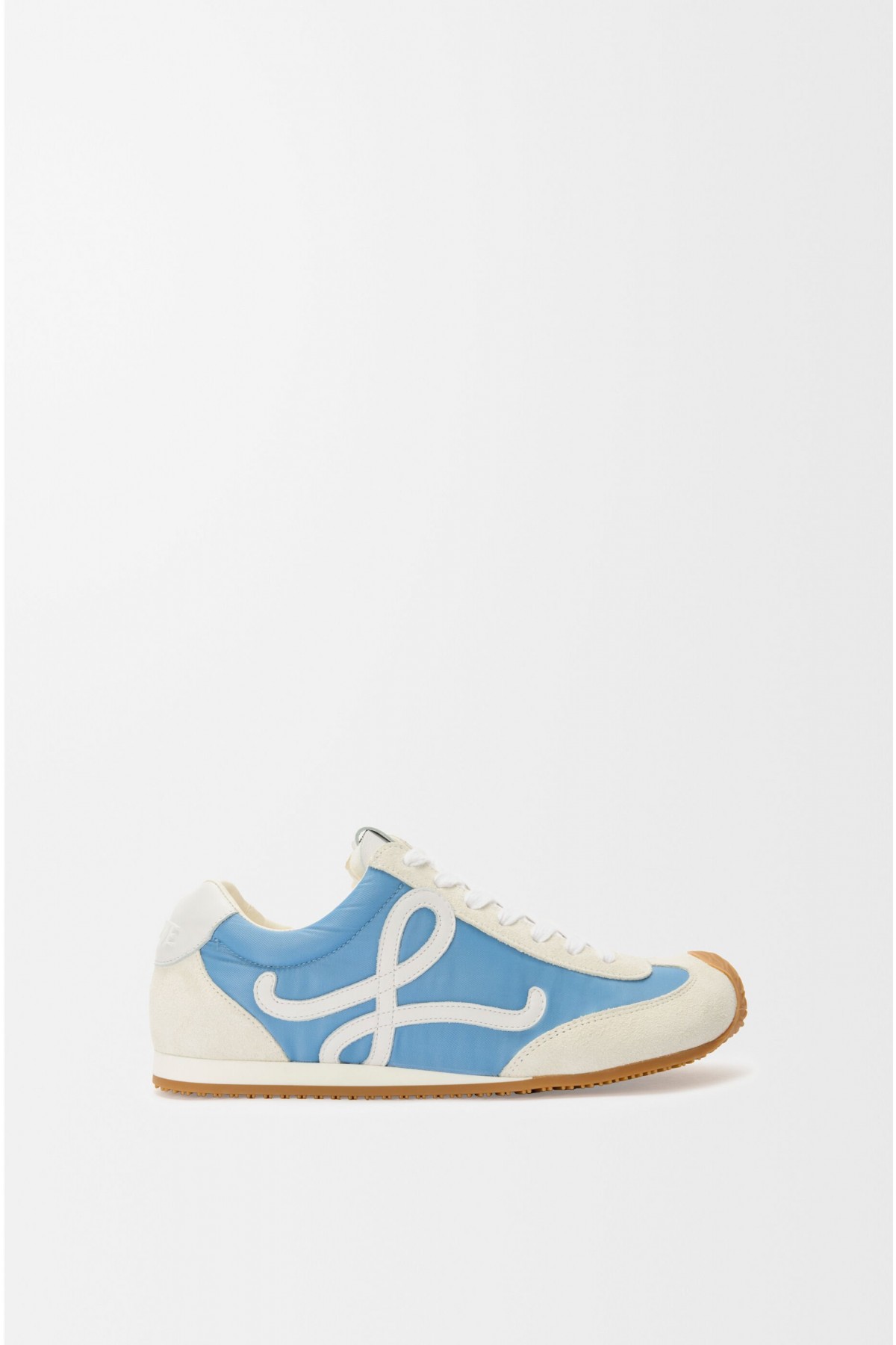 LOEWE Ballet Runner 2.0 In Nylon And Calfskin Blue White Soft White