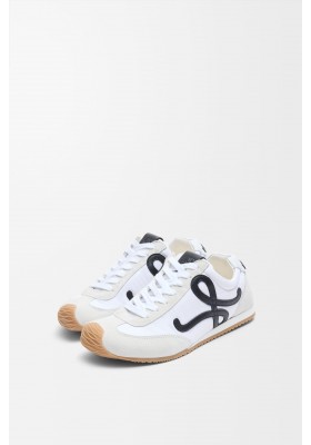 LOEWE Ballet Runner 2.0 In Nylon And Calfskin White Black