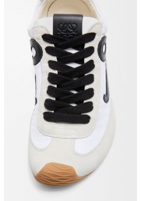 LOEWE Ballet Runner 2.0 In Nylon And Calfskin White Black