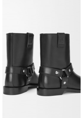 LOEWE Campo Biker Boot In Calfskin Black
