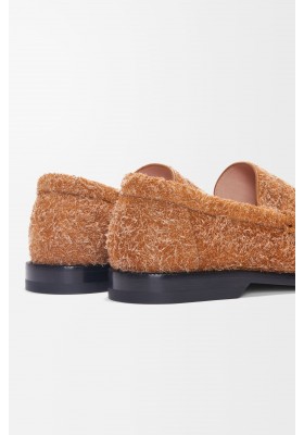 LOEWE Campo Loafer In Brushed Suede Tan