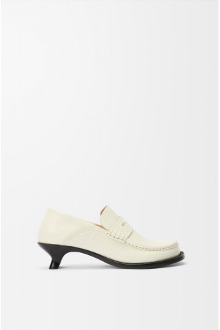 LOEWE Campo Loafer In Calfskin White