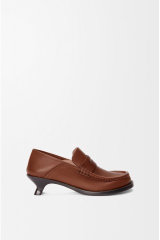 LOEWE Campo Loafer In Soft Calfskin Rust