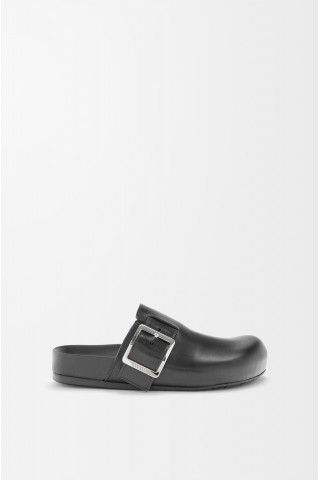 LOEWE Ease Buckle Mule In Vegetable-tanned Calfskin Black