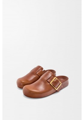 LOEWE Ease Buckle Mule In Vegetable-tanned Calfskin Rust