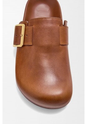 LOEWE Ease Buckle Mule In Vegetable-tanned Calfskin Rust