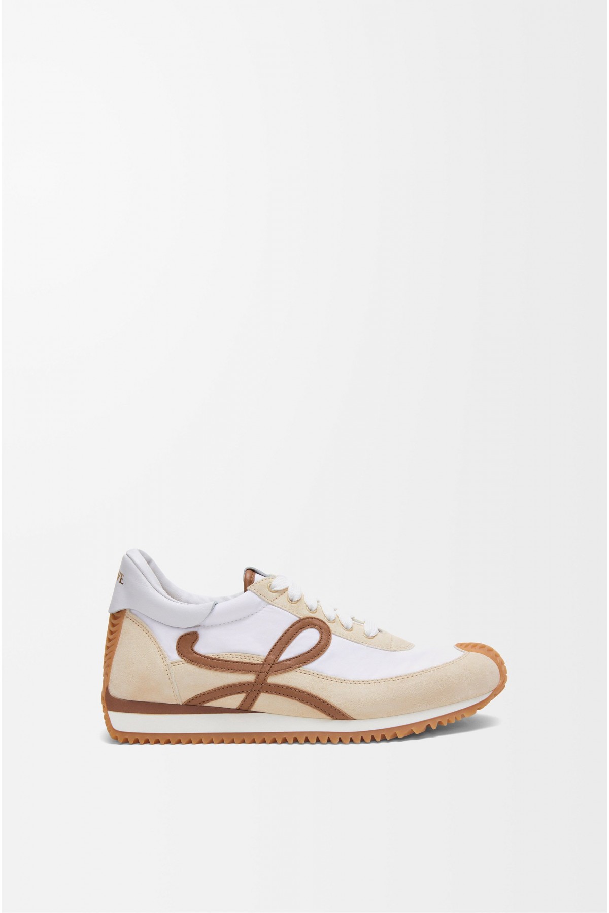 LOEWE Flow Runner 2.0 In Nylon And Suede Chocolate Almost Optic