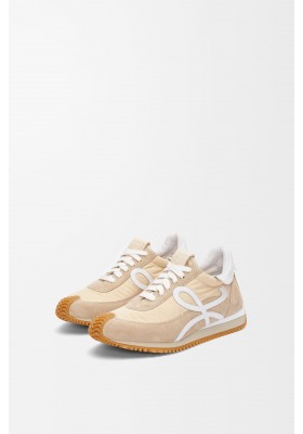 LOEWE Flow Runner In Nylon And Suede Light Powder