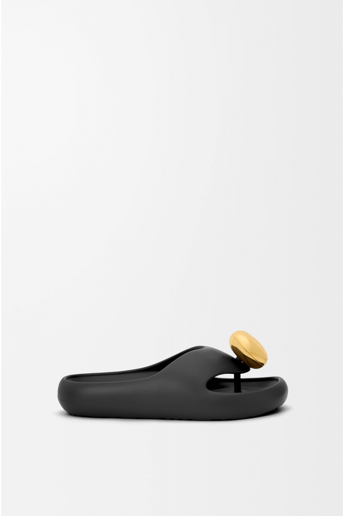 LOEWE Foam Pebble Sandal Black Gold