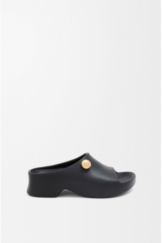 LOEWE Foam Pebble Slide Black Gold