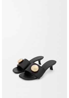 LOEWE Pebble Slide In Soft Calfskin Black