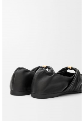 LOEWE Pebble Soft Ballerina In Nappa Lambskin Black