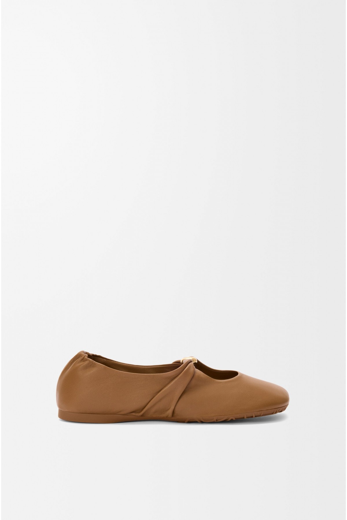 LOEWE Pebble Soft Ballerina In Nappa Lambskin Oak