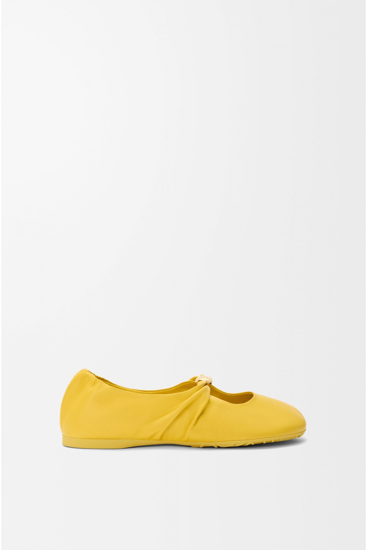 LOEWE Pebble Soft Ballerina In Nappa Lambskin Dandelion