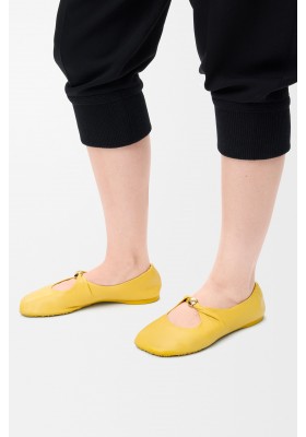 LOEWE Pebble Soft Ballerina In Nappa Lambskin Dandelion