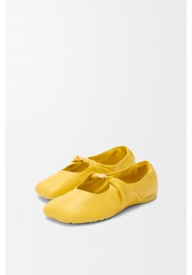 LOEWE Pebble Soft Ballerina In Nappa Lambskin Dandelion