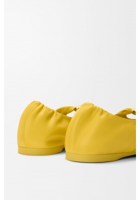 LOEWE Pebble Soft Ballerina In Nappa Lambskin Dandelion